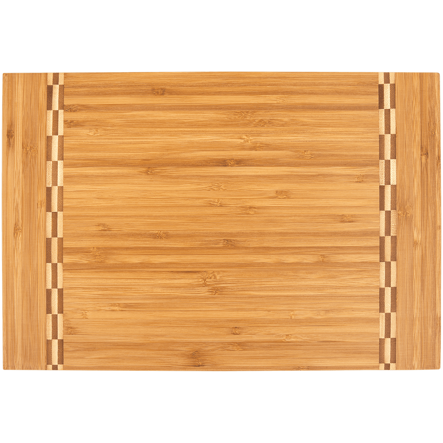 15" x 10 1/4" Bamboo Cutting Board with Butcher Block Inlay