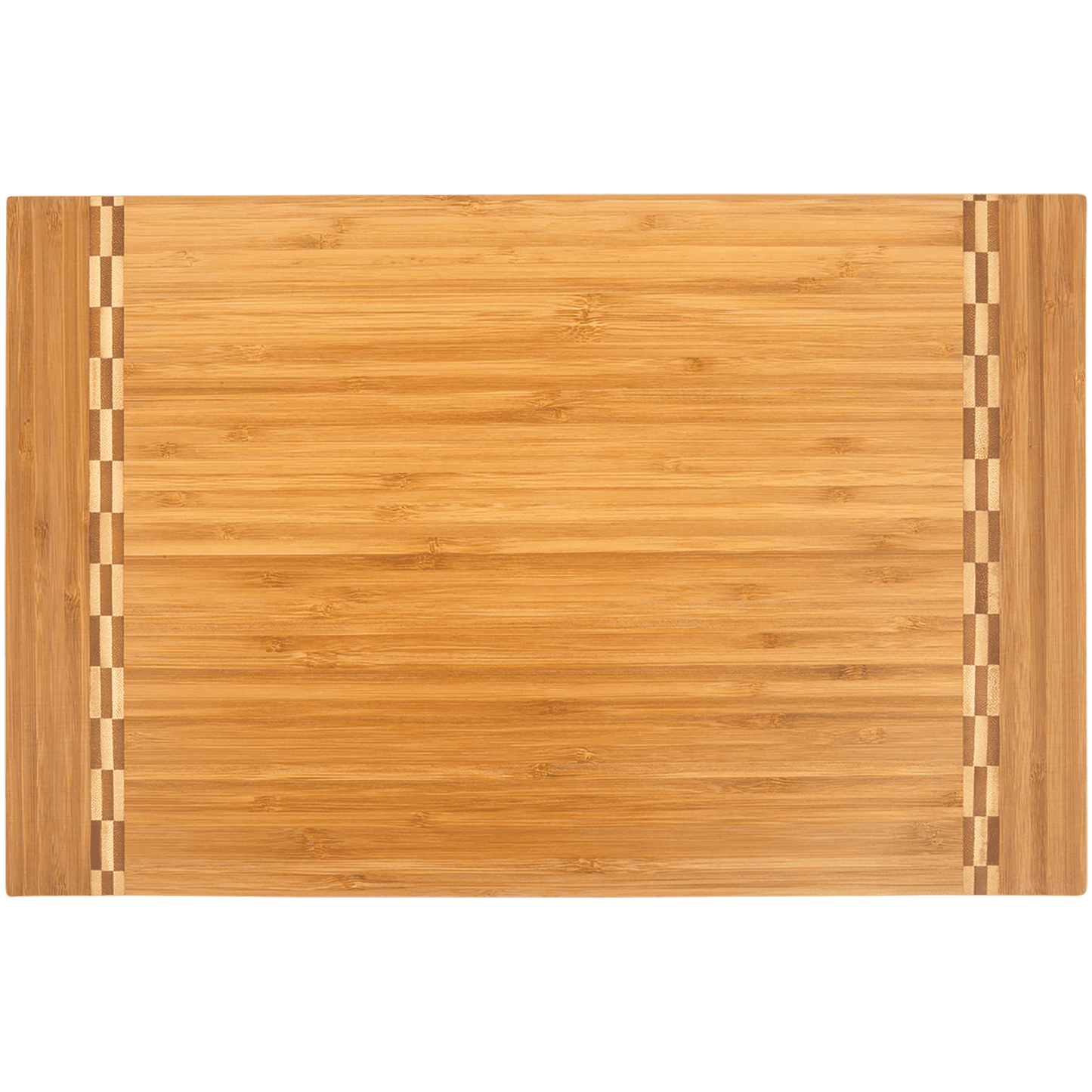 18 1/4" x 12" Bamboo Cutting Board with Butcher Block Inlay