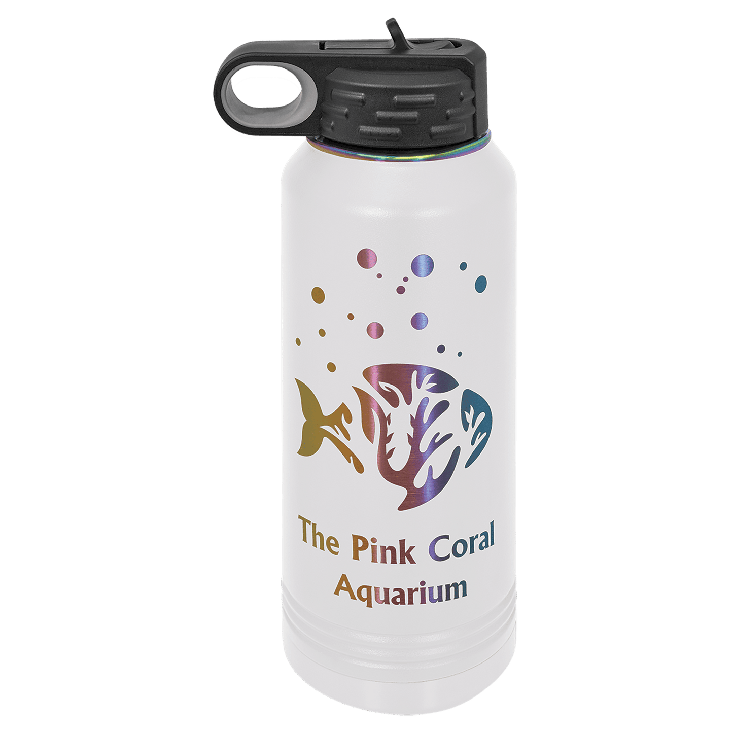 Polar Camel 32 oz. White/Prism ION-Plated Water Bottle