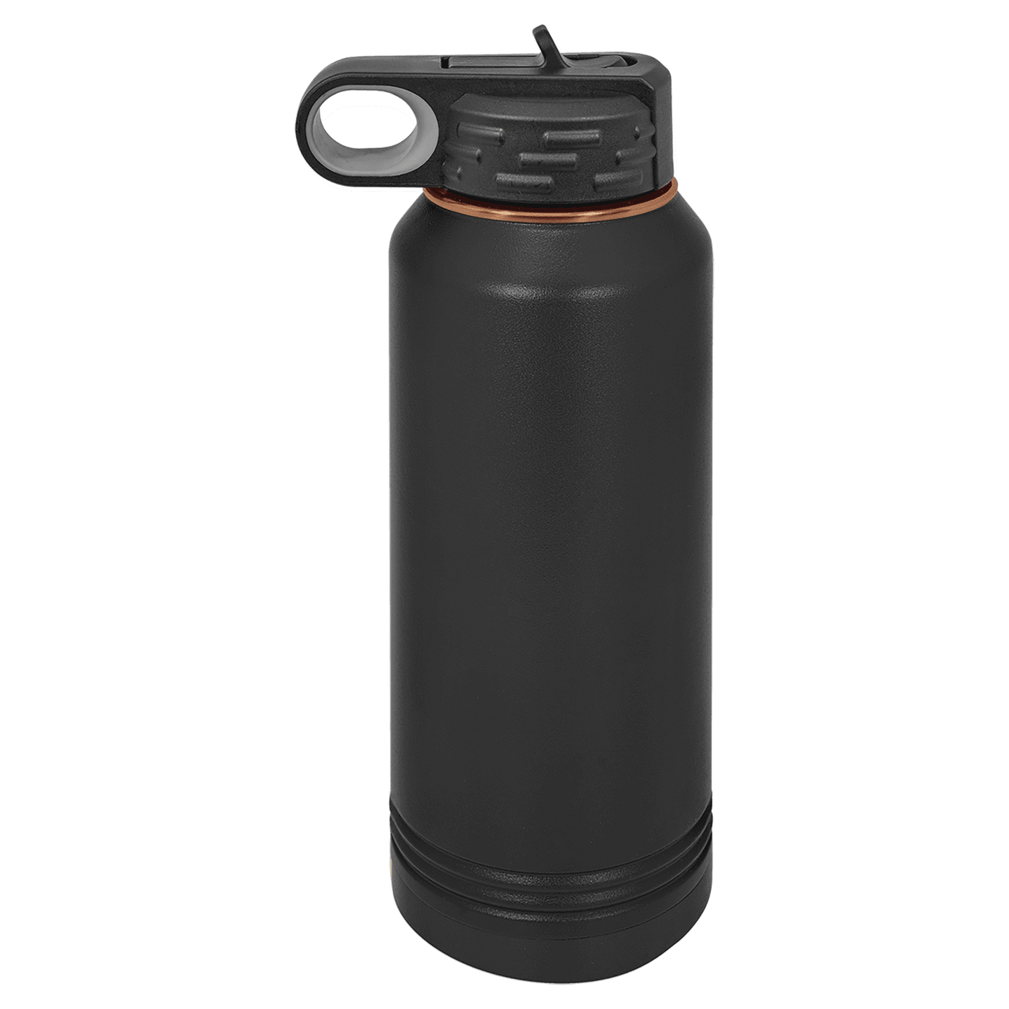 Polar Camel 32 oz. Black/Rose Gold ION-Plated Water Bottle